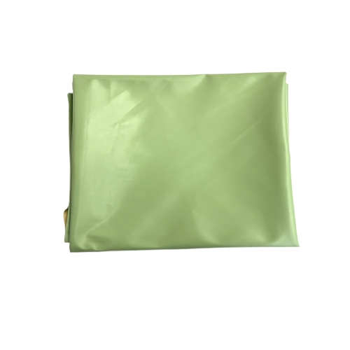 Tela de vinilo de cuero sintético elástico bidireccional verde salvia 