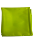 Tela de vinilo de piel sintética elástica bidireccional verde lima 