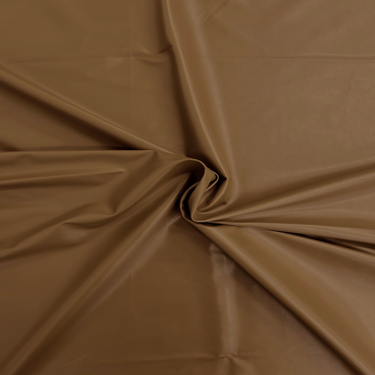 Camel Brown Two Way Stretch Faux Leather Vinyl Fabric