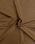 Tissu vinyle en similicuir extensible bidirectionnel marron chameau 