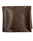 Tela de vinilo de cuero sintético elástico bidireccional marrón oscuro 