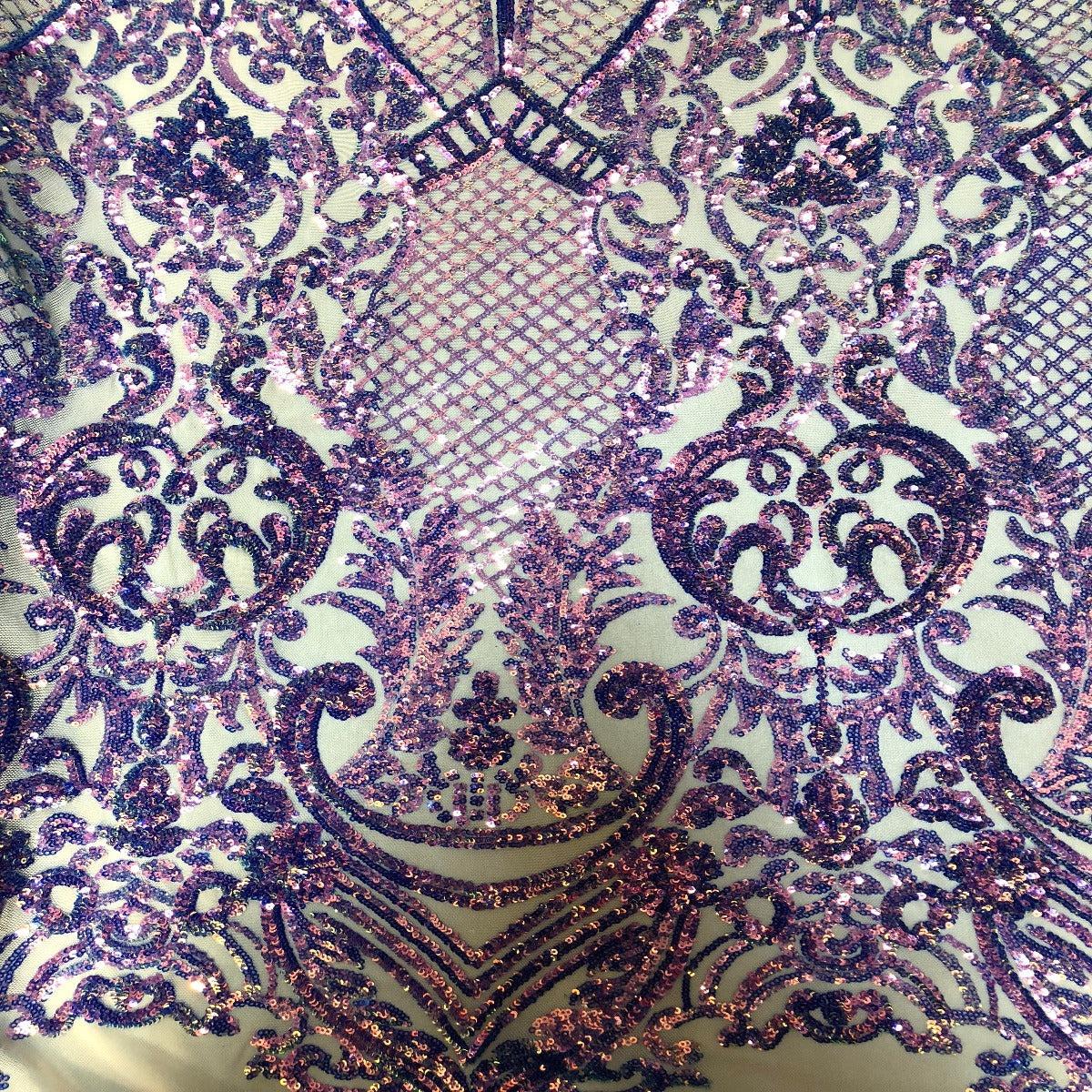 Lavender Iridescent Chantal Deluxe Sequin Fabric - Fashion Fabrics LLC