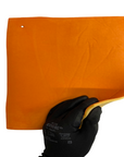Tissu de garniture de toit en daim extensible de luxe orange avec support en mousse 
