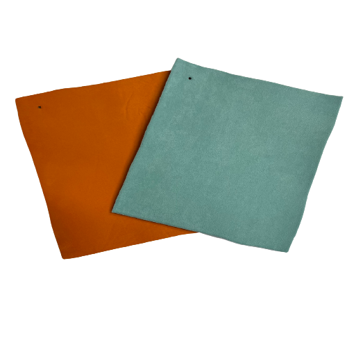 Tissu de garniture de toit en daim extensible de luxe orange avec support en mousse 