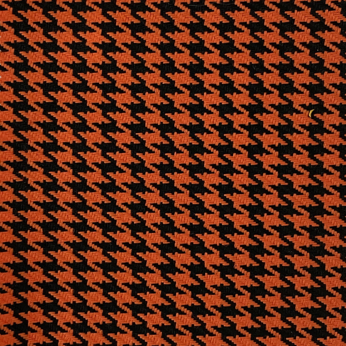 Orange Black Acrylic Houndstooth Fabric - Fashion Fabrics Los Angeles 