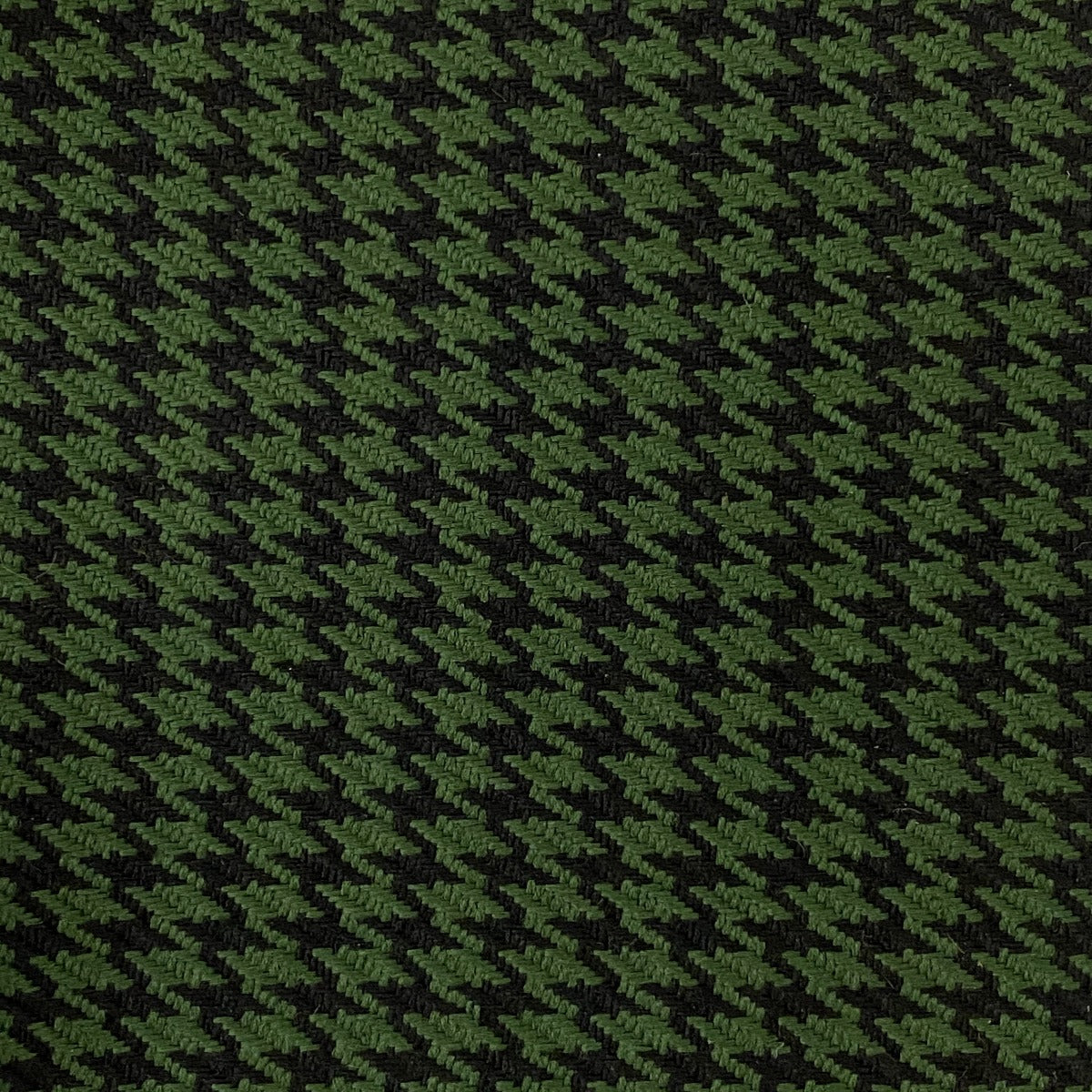 Green Black Acrylic Houndstooth Fabric - Fashion Fabrics Los Angeles 