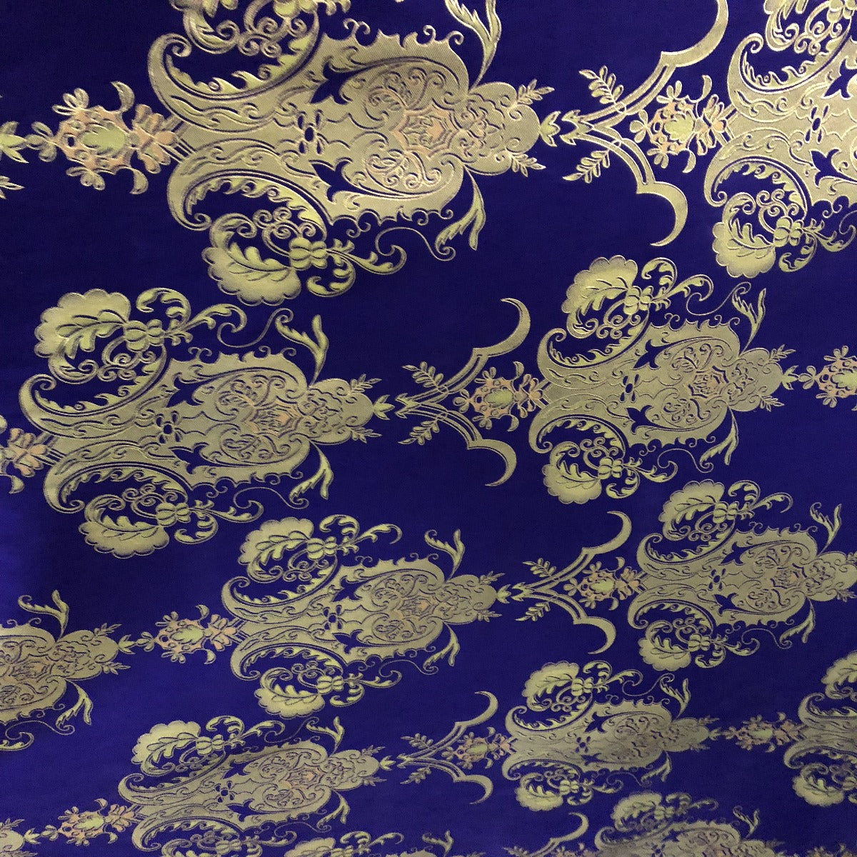 Purple Gold Jacquard Flocking Velvet Drapery Upholstery Fabric - Fashion Fabrics Los Angeles 