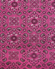 Pink Bandanna Paisley Spandex Fabric - Fashion Fabrics Los Angeles 