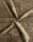 Tissu de draperie d'ameublement en velours gaufré damassé beige royal