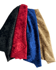 Beige Royalty Damask Embossed Velvet Upholstery Drapery Fabric