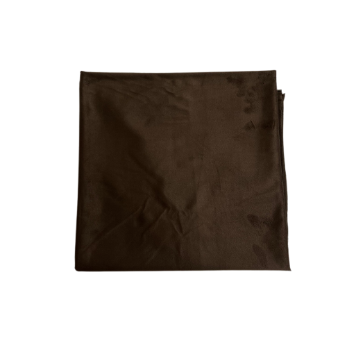 Tissu jersey extensible en faux suède marron chocolat