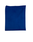 Tissu jersey extensible en faux suède bleu royal