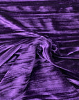 Purple Crinkle Stretch Velvet Fabric - Fashion Fabrics Los Angeles 