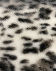 Gray Snow Leopard Tissavel Faux Fur Fabric - Fashion Fabrics Los Angeles 