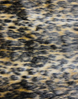 Tela de piel sintética con estampado de leopardo marrón moca salvaje