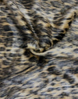 Wild Mocha Brown Leopard Print Faux Fur Fabric