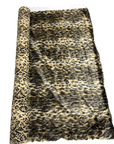 Wild Mocha Brown Leopard Print Faux Fur Fabric
