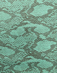Green Piuma Snakeskin Vinyl Fabric - Fashion Fabrics Los Angeles 