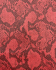 Red Piuma Snakeskin Vinyl Fabric - Fashion Fabrics Los Angeles 