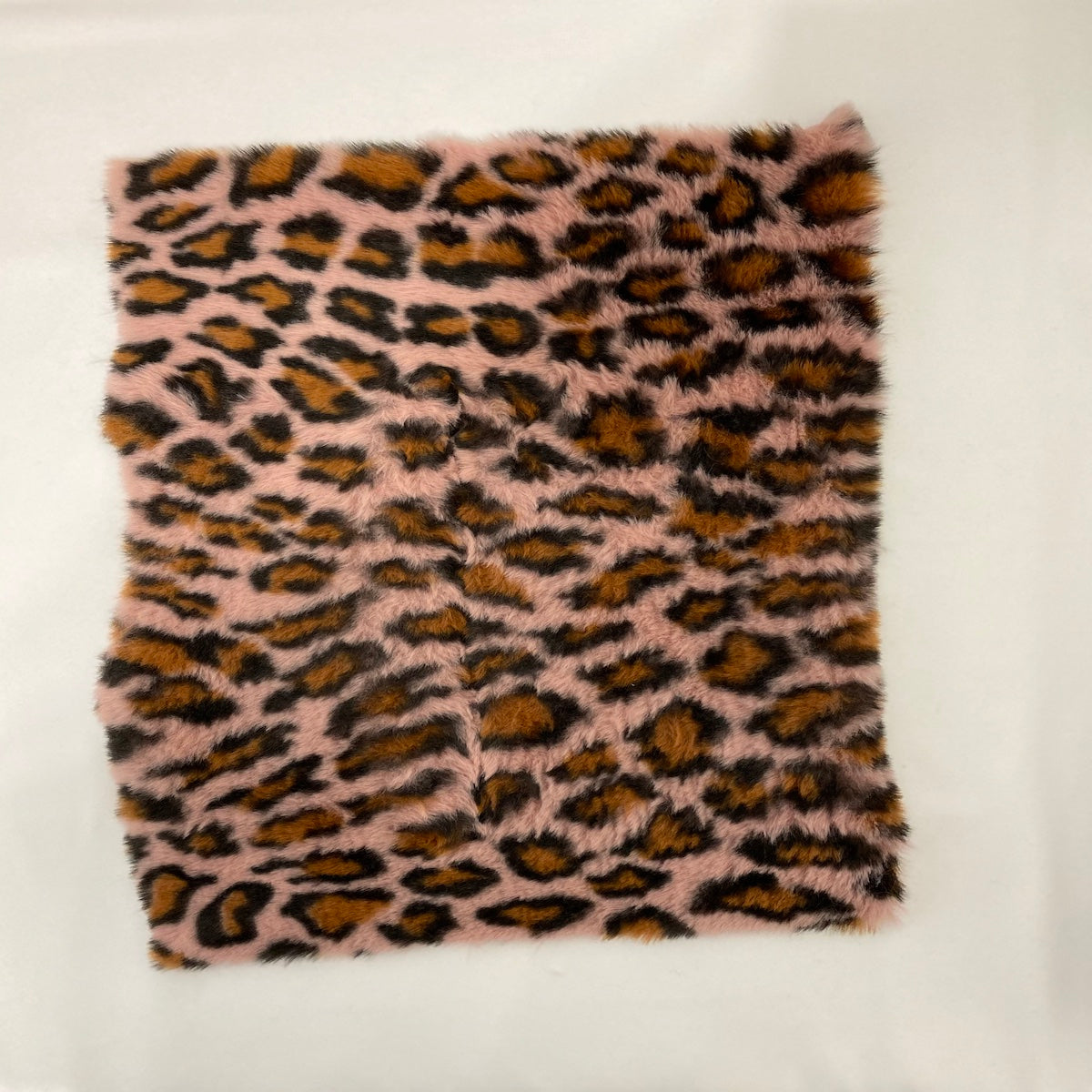 Pink Minky Leopard Faux Fur Fabric - Fashion Fabrics Los Angeles 