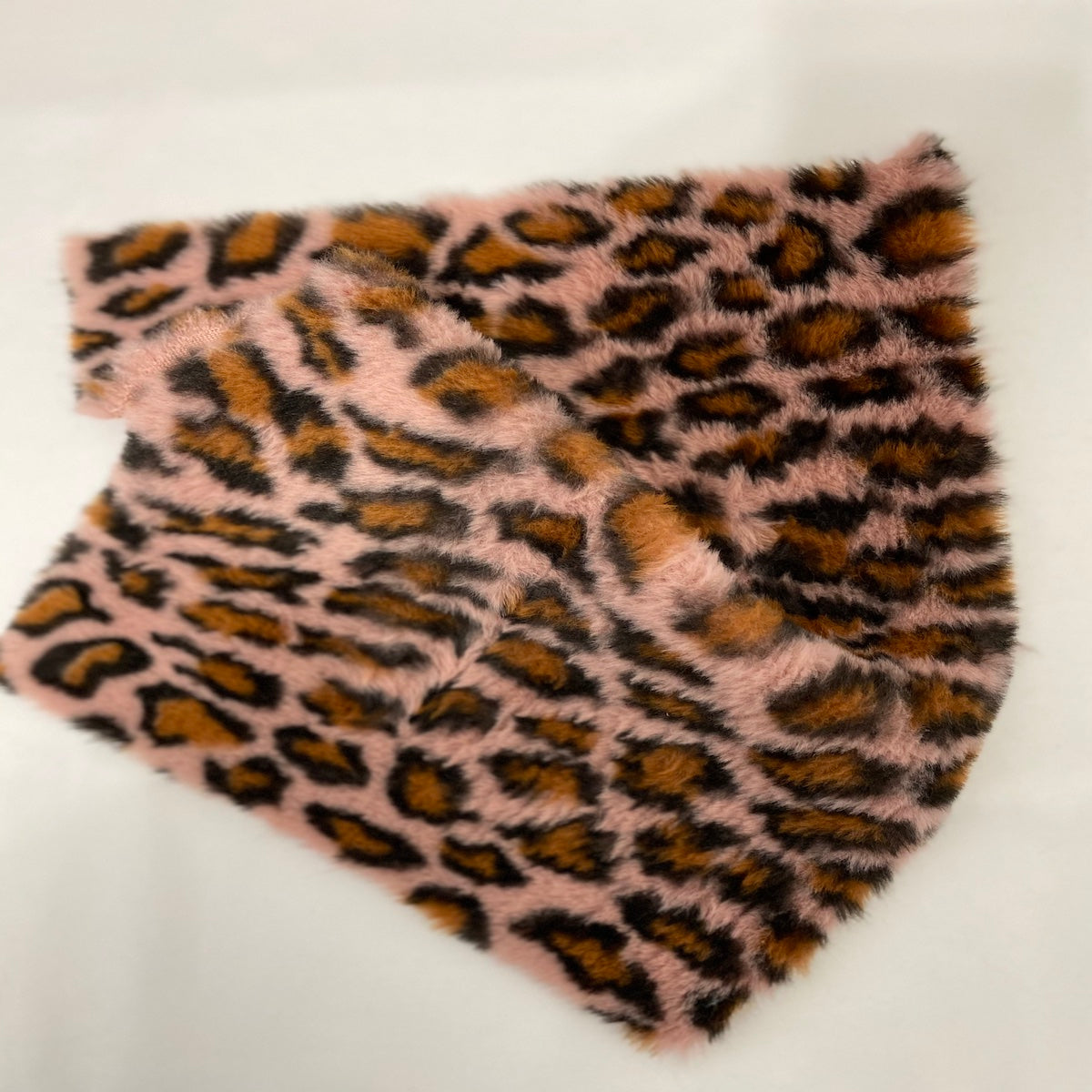 Pink Minky Leopard Faux Fur Fabric - Fashion Fabrics Los Angeles 
