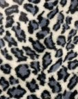 Ice Gray Minky Leopard Faux Fur Fabric - Fashion Fabrics Los Angeles 