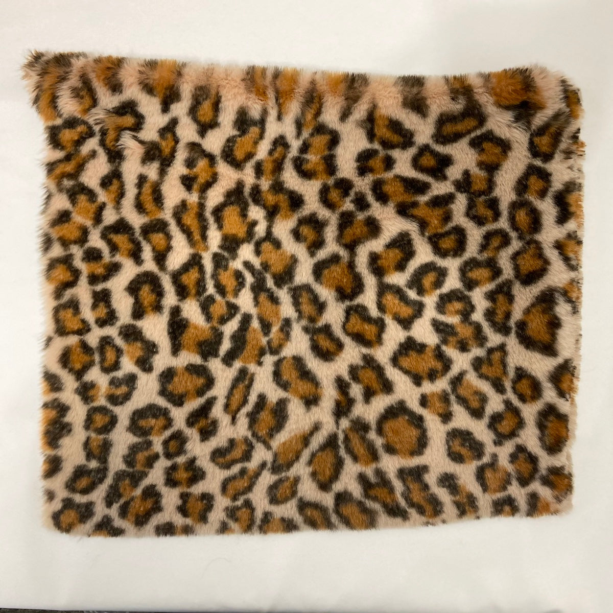 Gold Minky Leopard Faux Fur Fabric - Fashion Fabrics Los Angeles 