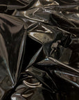 Black Liquid Shiny Vinyl Spandex Fabric - Fashion Fabrics Los Angeles 
