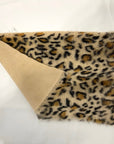 Gold Leopard Print Faux Fur Fabric - Fashion Fabrics Los Angeles 