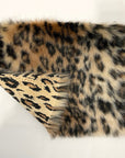 Mocha Brown Leopard Print Faux Fur Fabric - Fashion Fabrics Los Angeles 