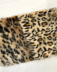 Mocha Brown Leopard Print Faux Fur Fabric - Fashion Fabrics Los Angeles 