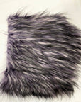 Purple Multicolor Husky Print Shaggy Faux Fur Fabric - Fashion Fabrics Los Angeles 