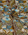 Gold Giselle Multicolor Floral Sequins Fabric