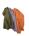Orange Two Tone Vintage Linen Faux Burlap Fabric