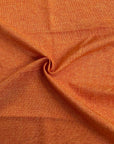 Tela de arpillera sintética de lino vintage de dos tonos naranja 