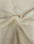 Ivory Sherpa Faux Fur Fabric