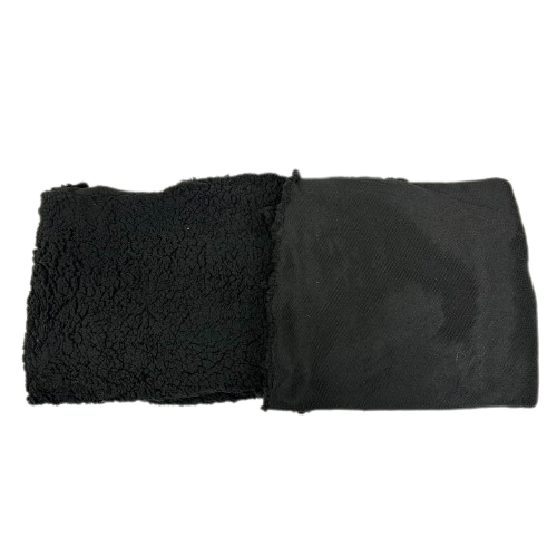 Black Sherpa Faux Fur Fabric