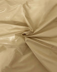 Beige Faux Patent Leather Apparel Vinyl Fabric - Fashion Fabrics LLC