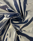 Navy Blue Faux Patent Leather Apparel Vinyl Fabric - Fashion Fabrics LLC