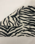 White Black Tiger Luxe Plush Faux Fur Fabric - Fashion Fabrics LLC