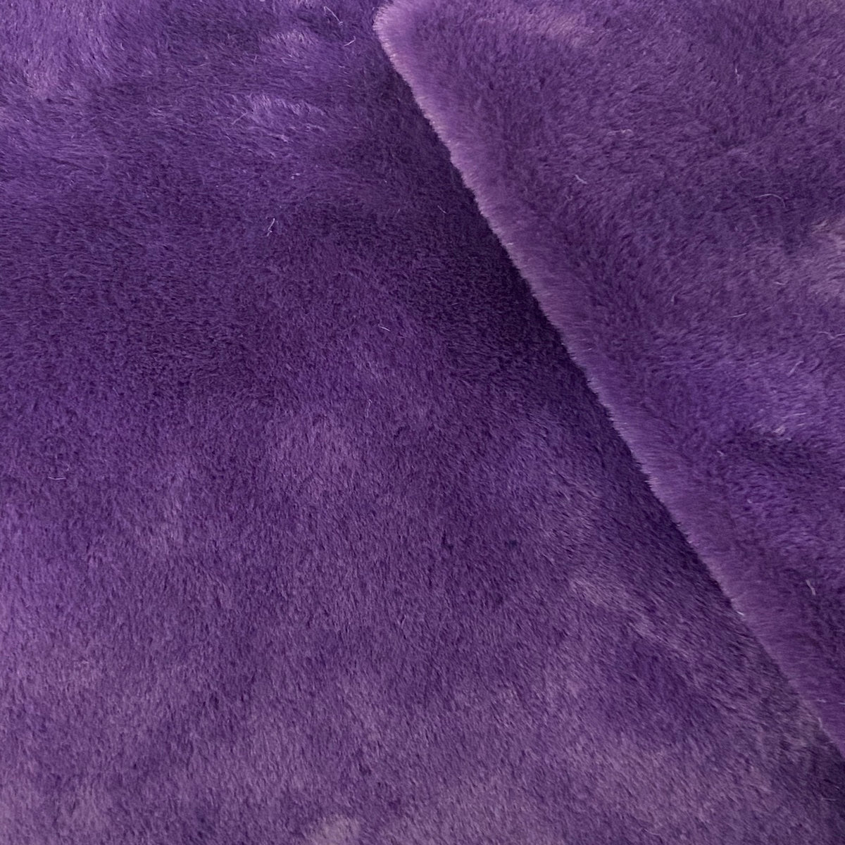 Eggplant Purple Rabbit Soft Cuddle Faux Fur Fabric - Fashion Fabrics LLC