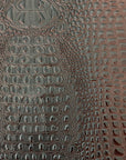 Hickory Red Aussie 3D Embossed Gator Vinyl Fabric - Fashion Fabrics LLC