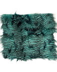 Tissu fausse fourrure en plumes de porc-épic bleu turquoise 