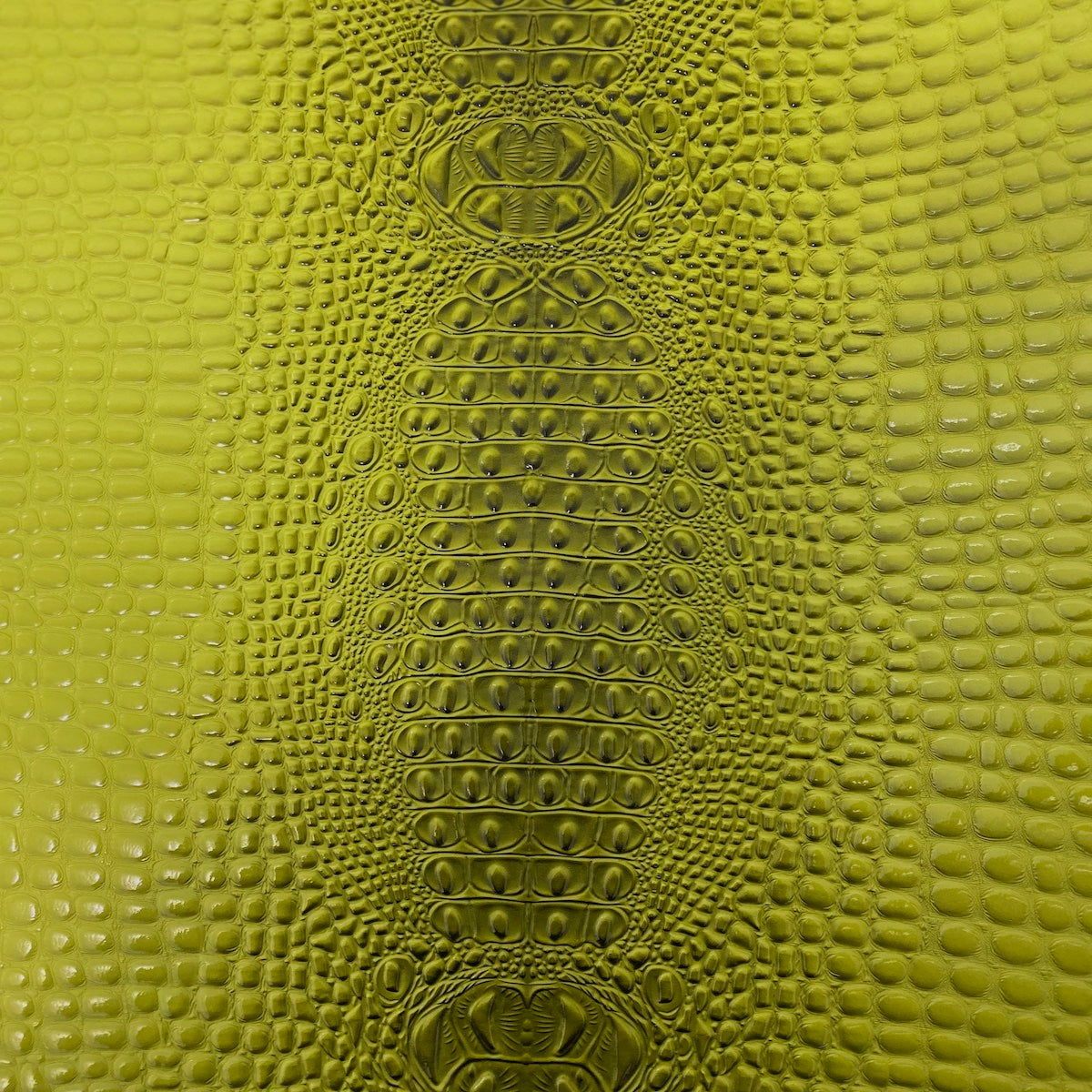 Lime Green Aussie 3D Embossed Gator Vinyl Fabric - Fashion Fabrics LLC
