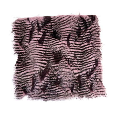 Tissu fausse fourrure en plumes de porc-épic violet lavande 