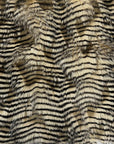 Beige Porcupine Feather Faux Fur Fabric