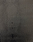 Black Aussie 3D Embossed Gator Vinyl Fabric - Fashion Fabrics LLC