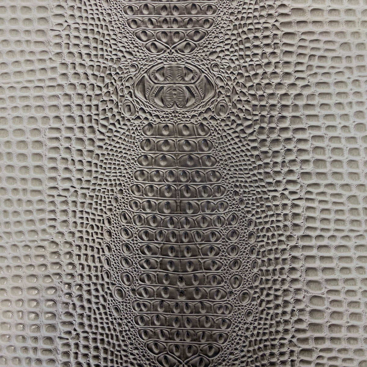Gray Aussie 3D Embossed Gator Vinyl Fabric - Fashion Fabrics LLC