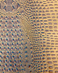 Gingerbread Brown Aussie 3D Embossed Gator Vinyl Fabric - Fashion Fabrics LLC