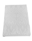 White Catina Sequins Lace Fabric